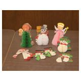 paper honeycomb Christmas decorations were