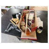 Assorted Box of Hardware, Tools, and Miscellaneous Items