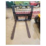 Skid Steer Pallet Forks with Carriage and Load Guard