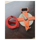 Keson 200 Feet Steel Blade Tape Measure and Gardner Bender 25 Feet Cable Snake