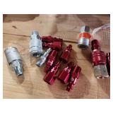 Assorted Pneumatic Air Hose Quick Connect Couplers and Plugs