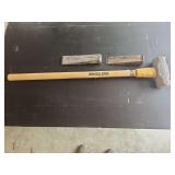 True Temper Sledgehammer and Two Metal Wedges