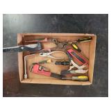 Assorted Hand Tools and Box