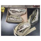 Heavy-Duty Ratchet Straps with Steel Hooks