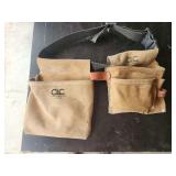 Custom LeatherCraft Suede Tool Belt with Multi-Pocket Pouches Model 444X