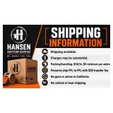 Shipping information.