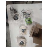 Hardware Lot Including Fasteners, Clamps, and SKF Oil Seal