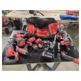 Craftsman Cordless Power Tool Set with Batteries, Chargers, and Tool Bag