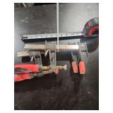 Bessey Bar Clamps, Steel and Plastic Construction, Red Handles