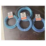 Metal Shop Steel Galvanized Wire Coils 19 Gauge 50 Feet Blue Vinyl Coated