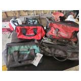 Four Canvas Tool Bags Featuring Milwaukee and Masterforce Brands