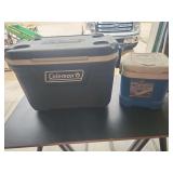 Coleman Cooler and Igloo Ice Cube Cooler Lot