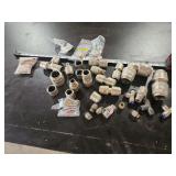 Assorted Brass and Metal Pipe Fittings and Connectors