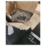 Box of Self-Drilling Hex Washer Head Metal Screws