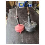 PlumbCraft 25 Foot Canister Auger and Additional Drain Auger