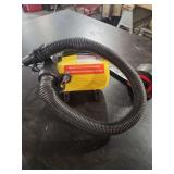 Yellow Electric Inflator Pump with Flexible Hose