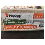Paslode Framing Nails Hot Dipped Galvanized Exterior Ring Shank Paper Tape 2 3/8 Inch x .113 Inch 2000 Quantity 30 Degree