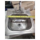 Franke USA Stainless Steel Single Basin Kitchen Sink with Faucet