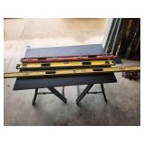 Group of Three Levels Including Stanley FatMax and Johnson Aluminum Levels