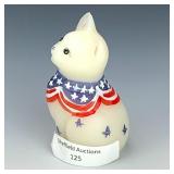 Fenton Decorated & Signed Cat Fenton Decorated & Signed Cat