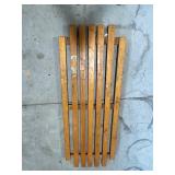Mid-Century Maple Wood Rack