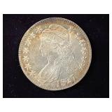1827 Capped Bust Silver Half Dollar