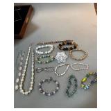 Vintage Pearls, Beads, & Pin