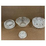 1 Waterford Bowl & 3 Crystal Dishes