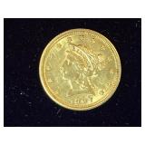 1907 $2 1/2 Liberty Head Gold Piece