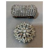 Vintage Fashion Bracelet & Pin Glitz