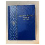 Partially Completed Liberty Seated Dimes Book