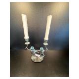 Vintage Sculptured Frog Candle Sticks