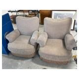 Pair of Quality Upholstered Arm Chairs