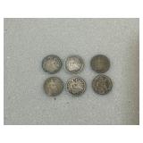 6 US Half Dimes