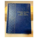 Partial United States Type Set Large Coins Book