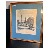 Mt. Vernon Place Colored Print by David Michael