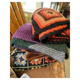 3 Afghan Style Blankets