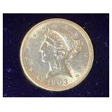 1903 $5 Liberty Head Gold Piece