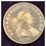 1807 Draped Bust Silver Half Dollar