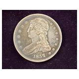 1837 Capped Bust Silver Half Dollar