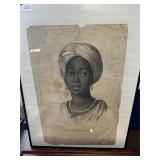 Antique French Portrait of a Woman