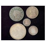 Set of 5 1831 U.S. Coins