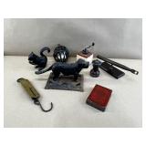 Figural Nut Crackers, Scale, Advertising Bank