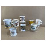 8 Paint & Transfer Decorated Shaving Mugs
