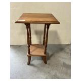Antique Square Oak Stand