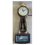 United Electric Wall Mounted Mini Banjo Clock