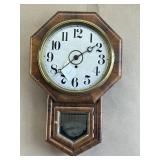 Veneered Hanging Vintage Regulator Clock