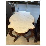 Victorian Tortoise Top Marble Occasional Table
