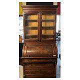 Antique Victorian Cylinder Writing Desk
