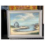 Oil on Canvas of Shoreline Scene